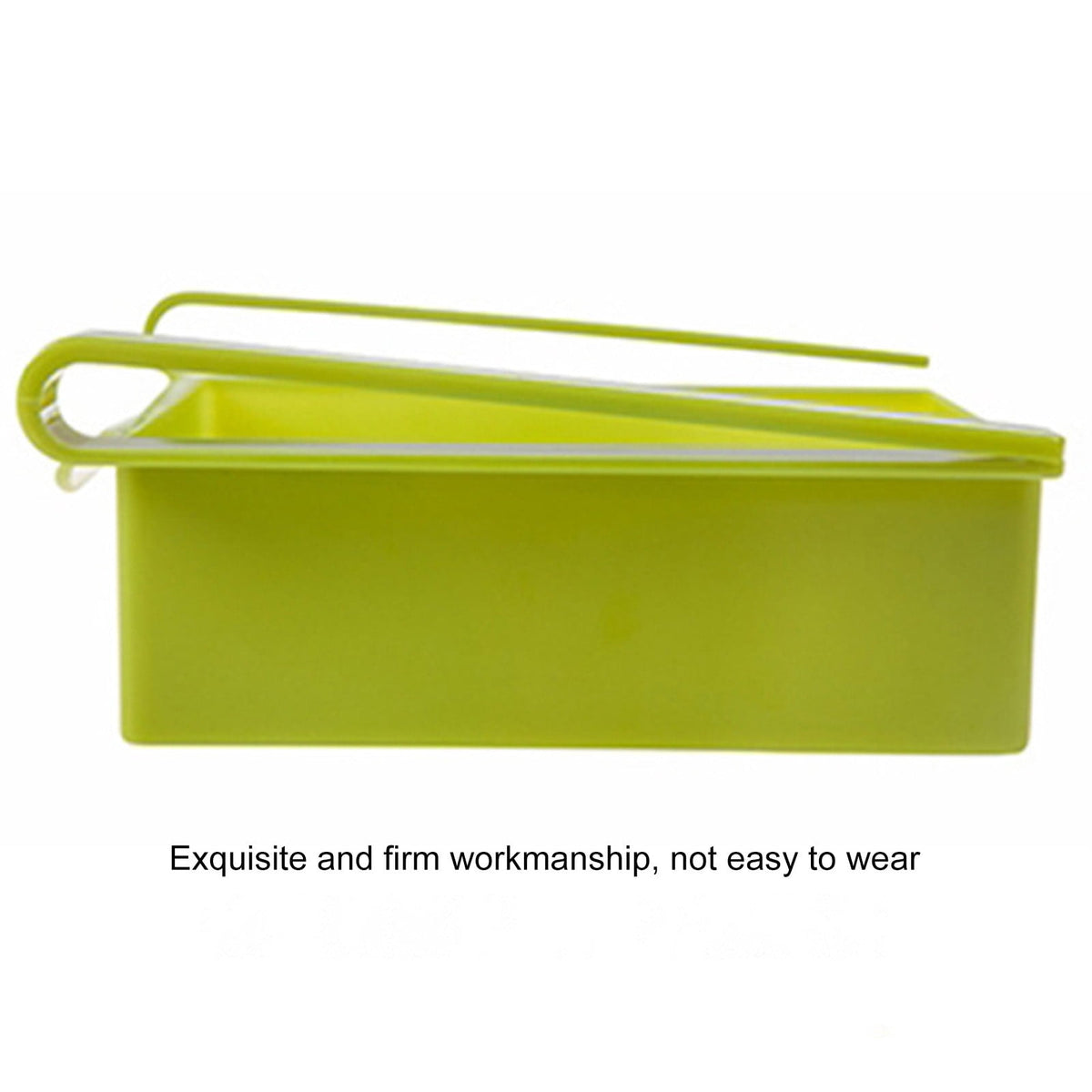 Clear Pull-Out Refrigerator Drawer Bin with Handle, Stackable - Image 6
