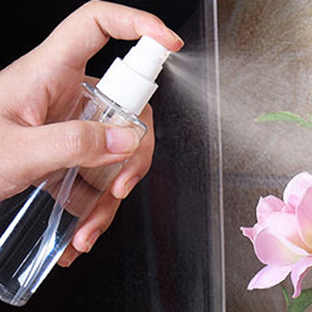 Refillable Fine Mist Spray Bottles, 4 oz, Set of Two, Clear - Image 3