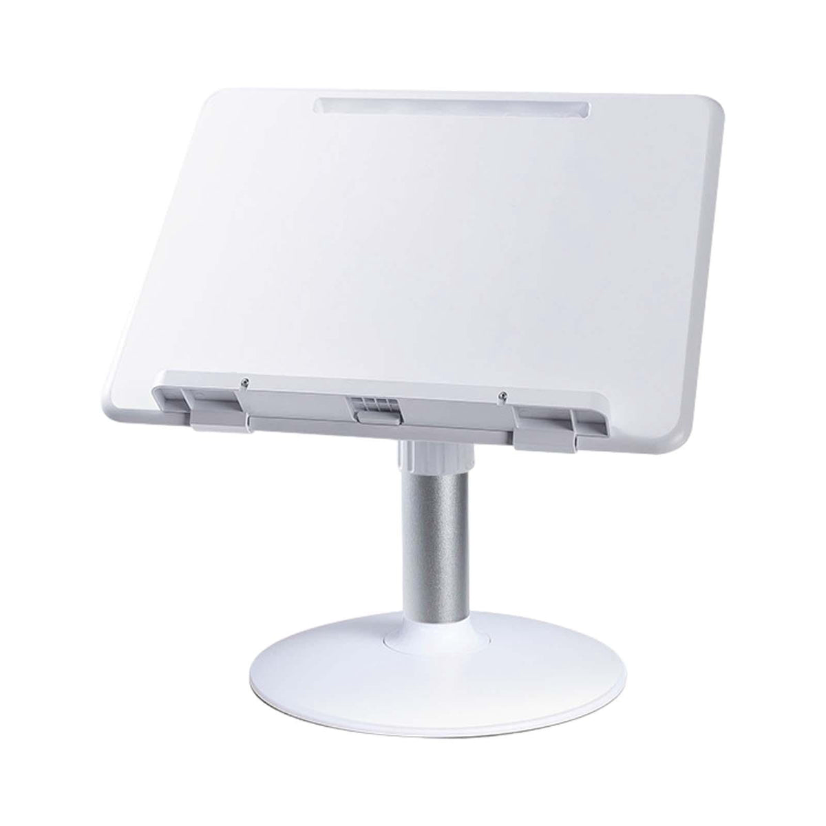 Adjustable Folding Book Stand with Page Clips and Tilting Panel - Image 2