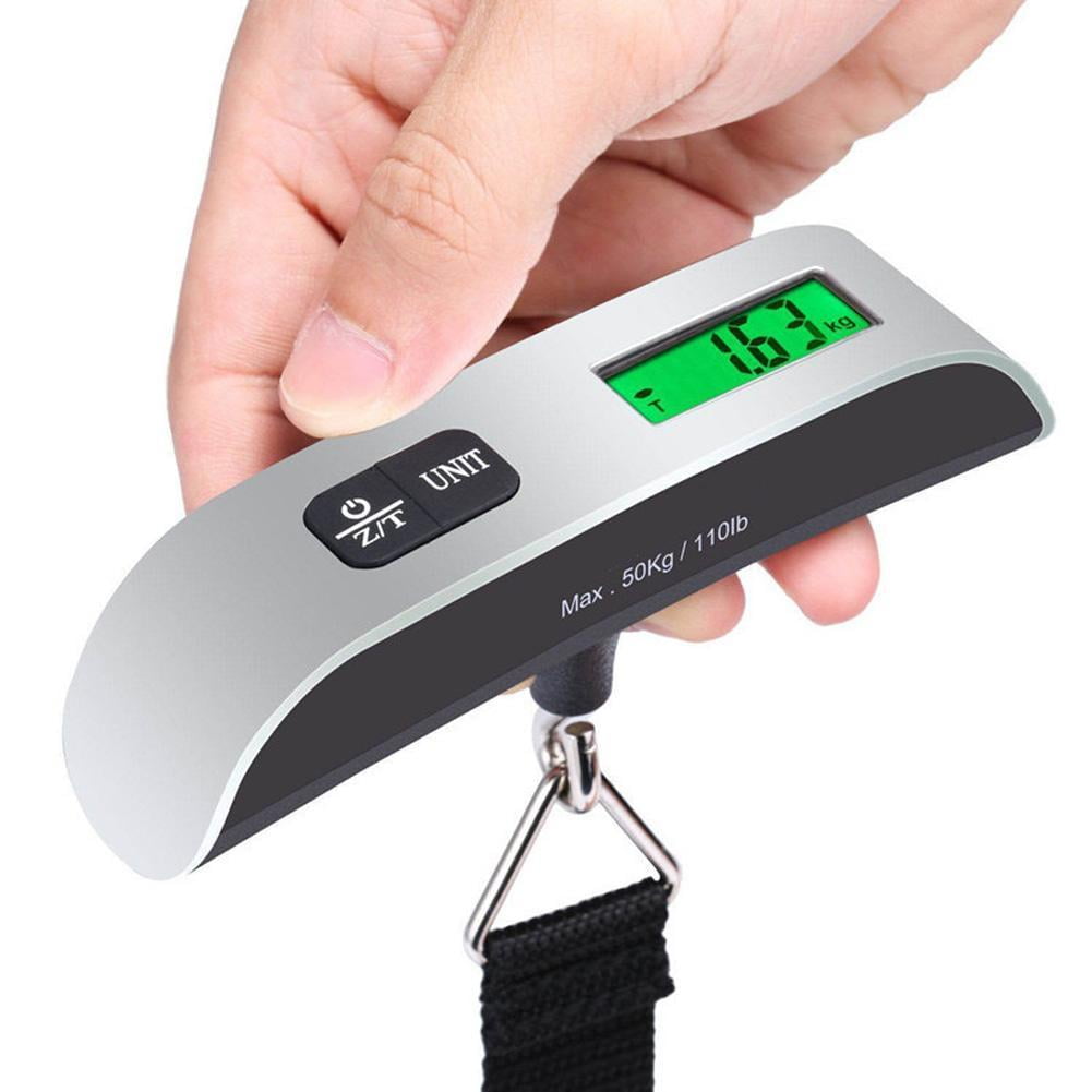 Digital Luggage Scale with Backlit Display and Strap, 110 lb Capacity - Image 2