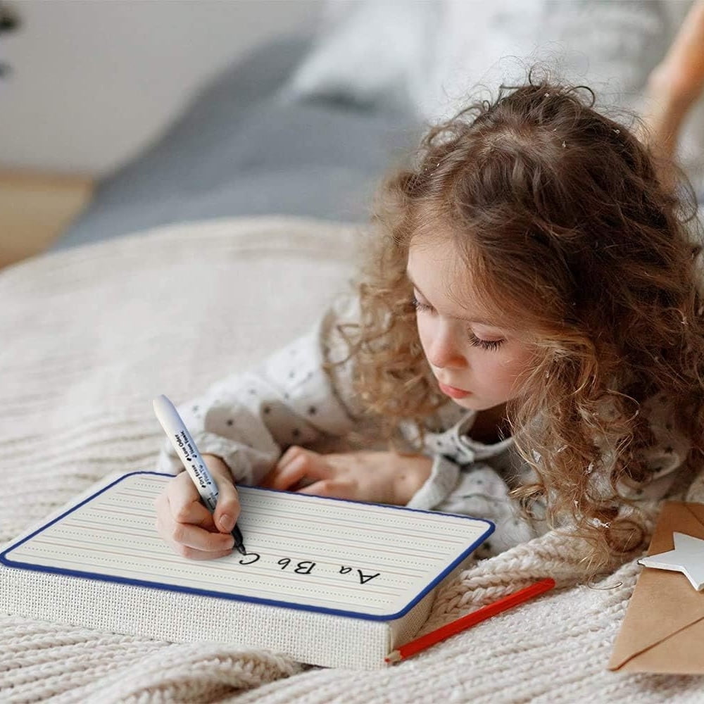 Double-Sided Magnetic Dry Erase Lapboards, 9 x 12 Inches, Set of Two - Image 4