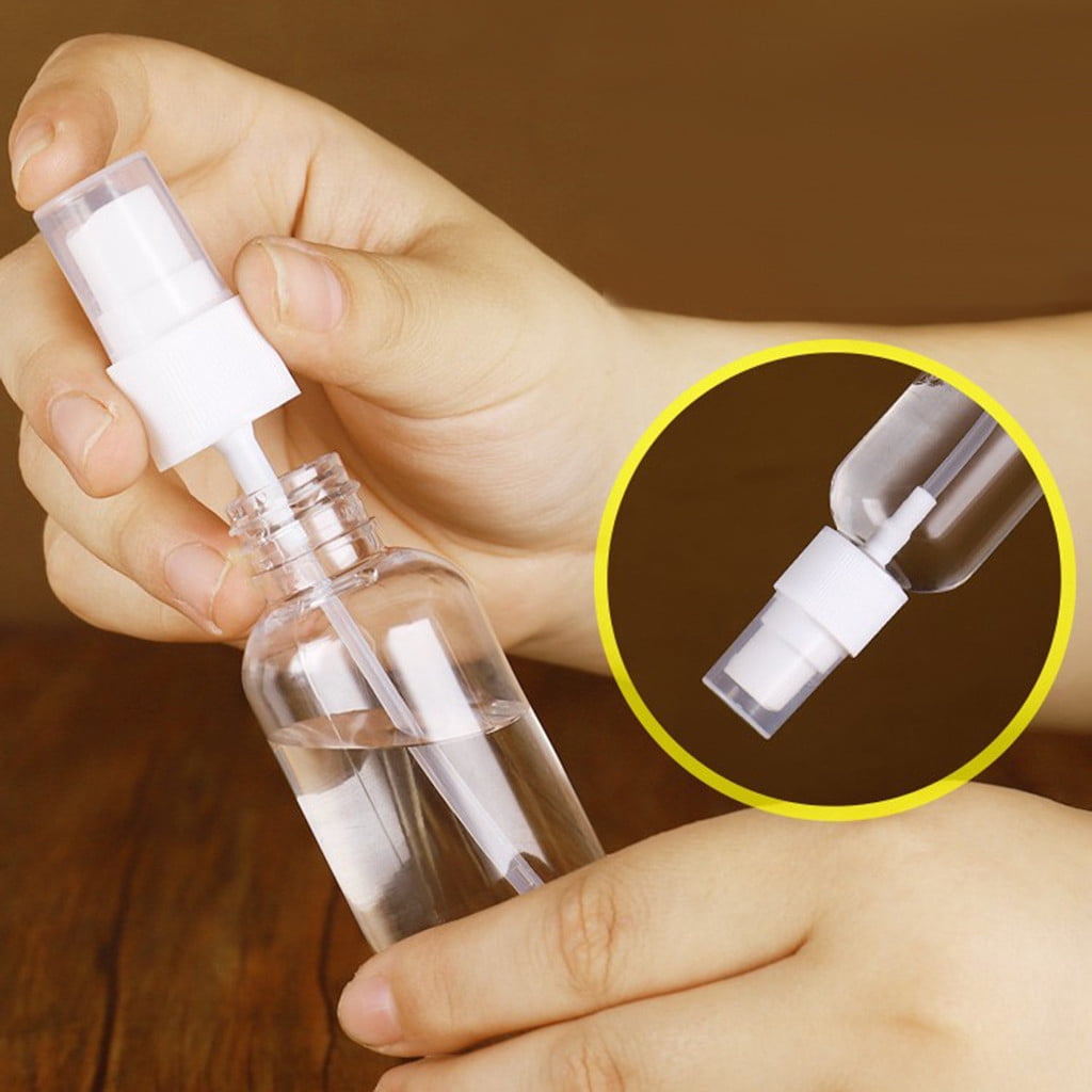 Refillable Fine Mist Spray Bottles, 4 oz, Set of Two, Clear - Image 4