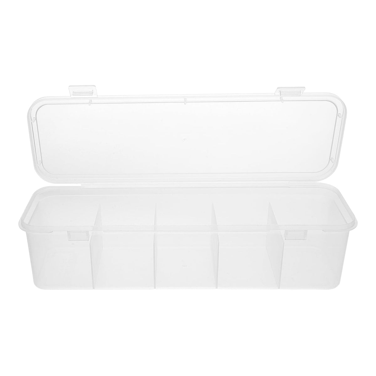 Clear Tea Bag and Sugar Sachet Organizer Box with Compartments - Image 4