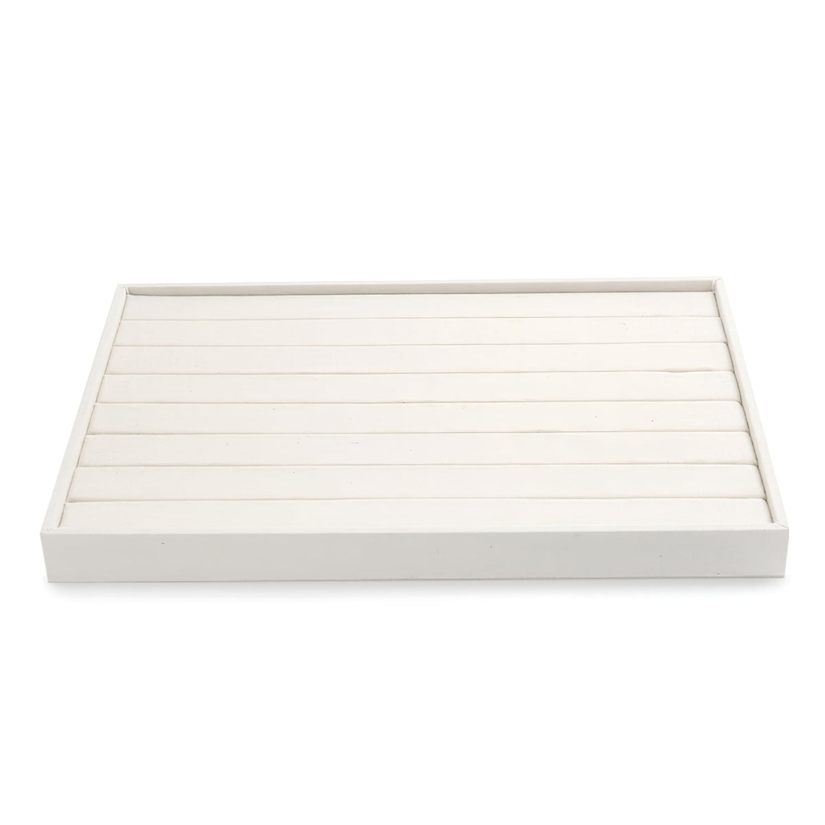 Linen-Covered Ring and Earring Tray for Drawers, 13.8 x 9.4 Inches