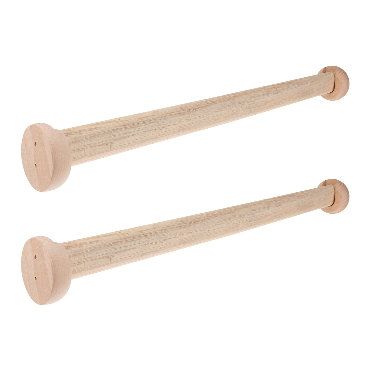Wooden Closet Rods, Set of Two, 20.12 Inches Long for Wardrobe Rails - Image 6