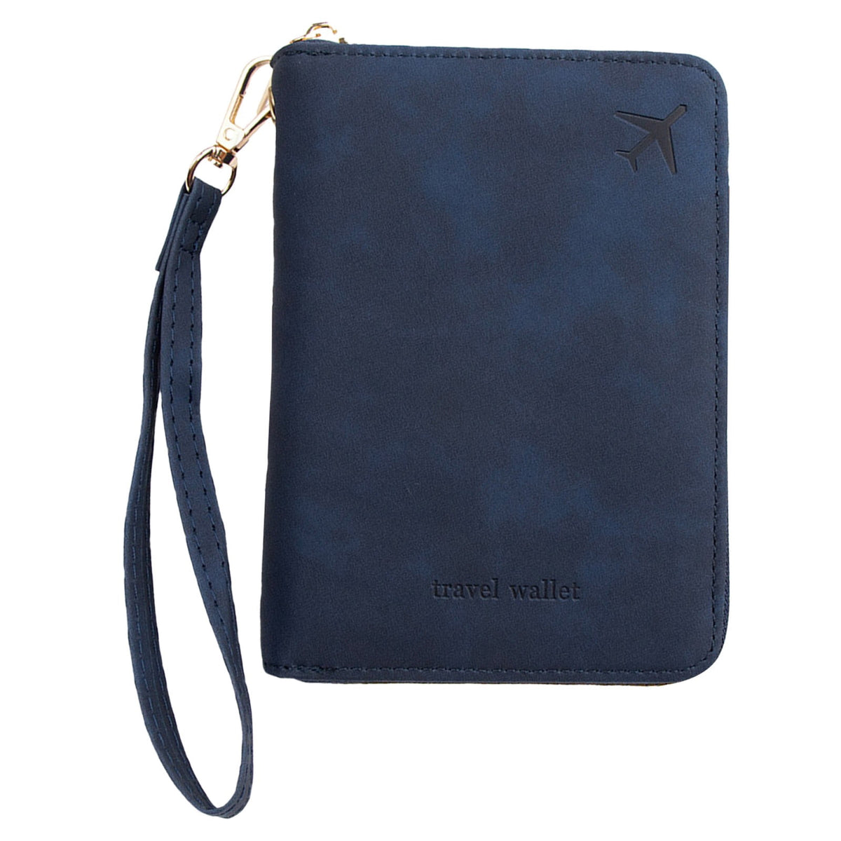 Family Travel Document Organizer with Zipper, 4.33 x 6.1 Inches