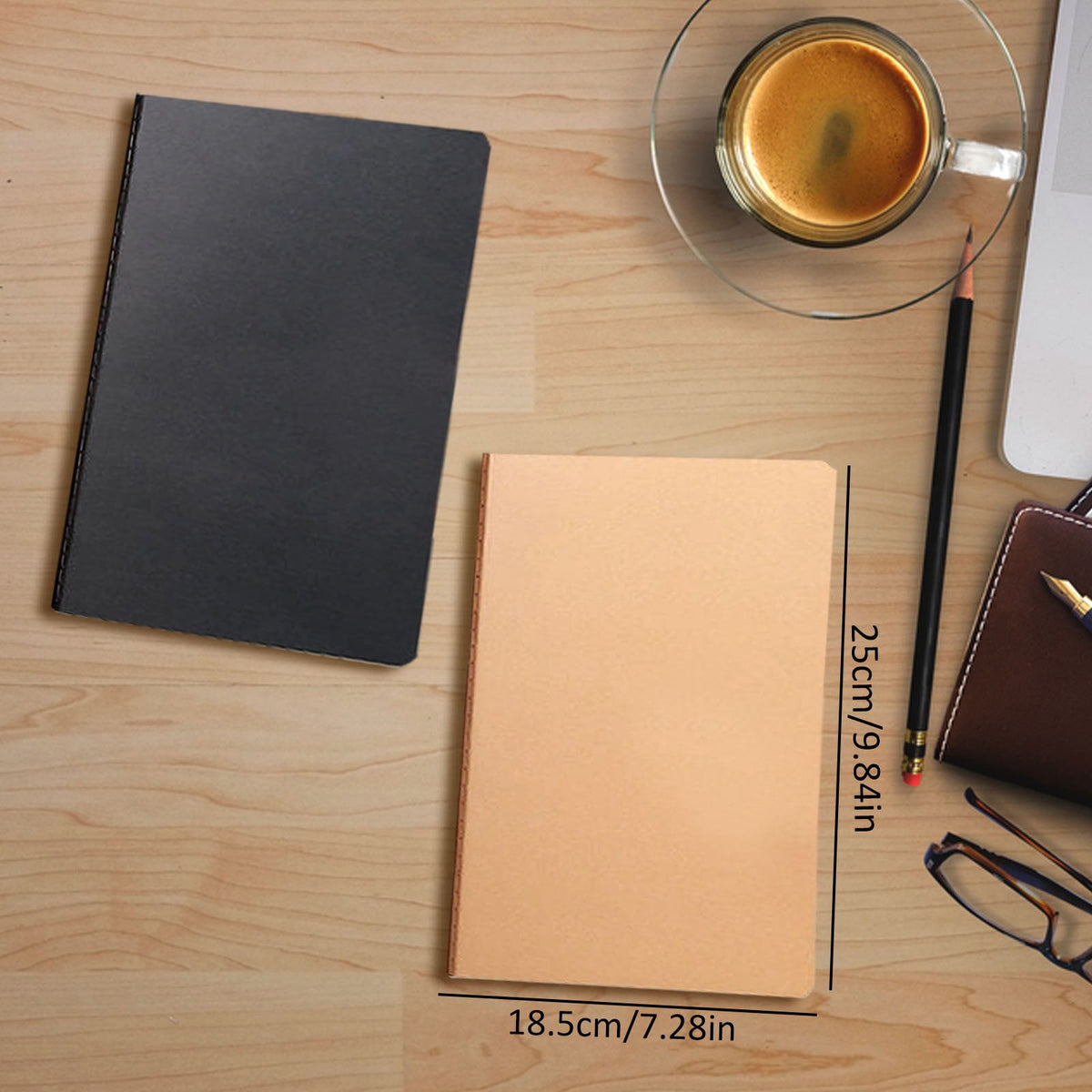 B5 Grid Notebook, 7.3 x 10 Inches, 36 Sheets and 72 Pages - Image 3