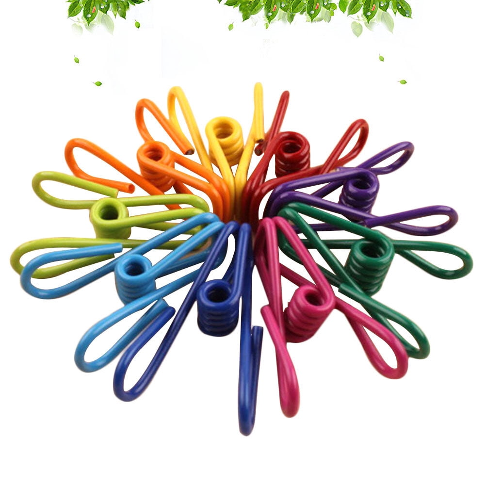 Heavy-Duty Coated Steel Clips, Set of Eight, for Paper and Food Bags