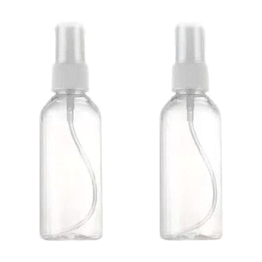 Refillable Fine Mist Spray Bottles, 4 oz, Set of Two, Clear