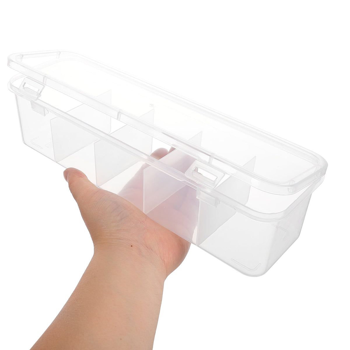 Clear Tea Bag and Sugar Sachet Organizer Box with Compartments - Image 6