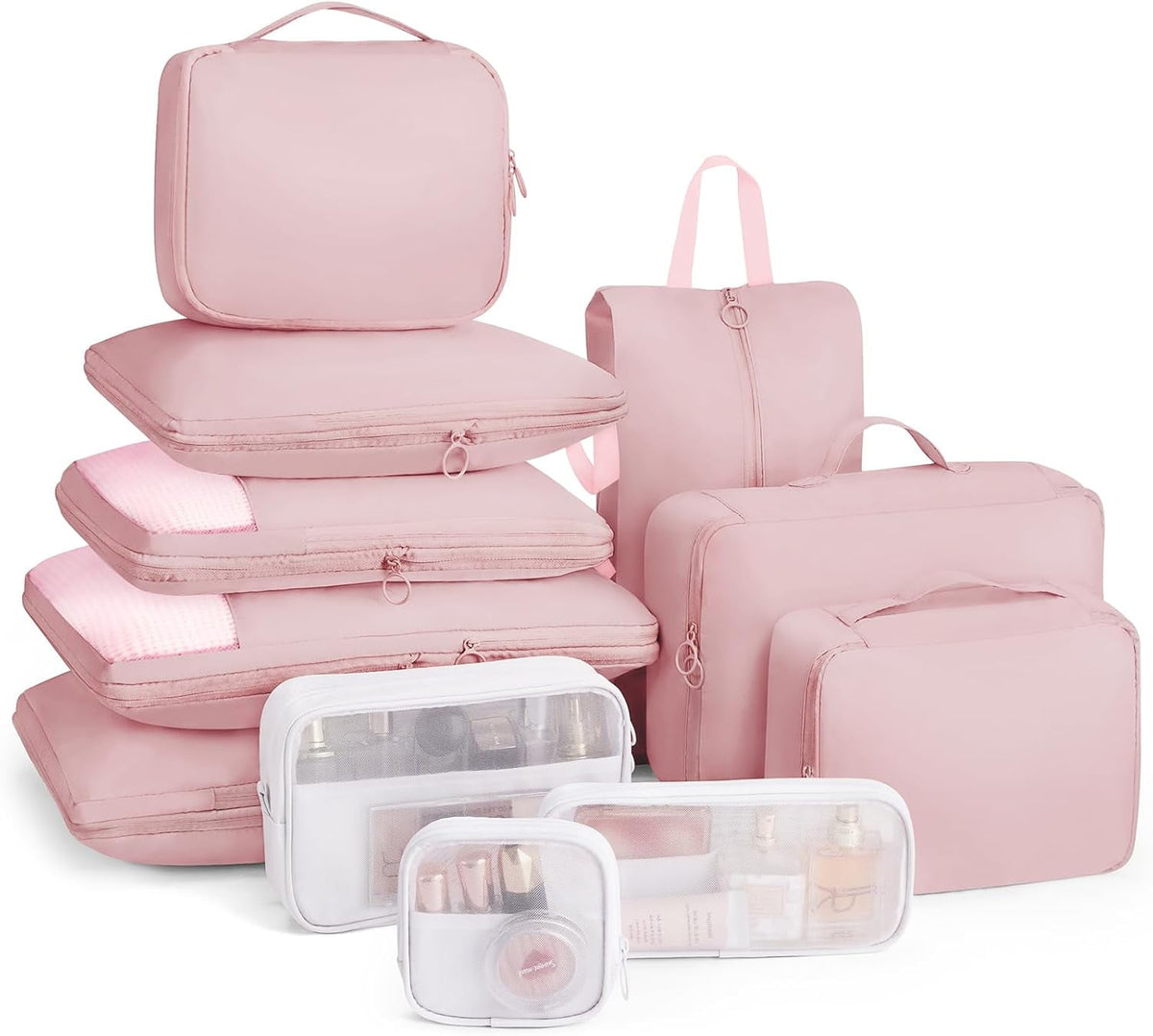 Compression Packing Cube Set, Eleven Pieces, for Suitcases and Carry-Ons