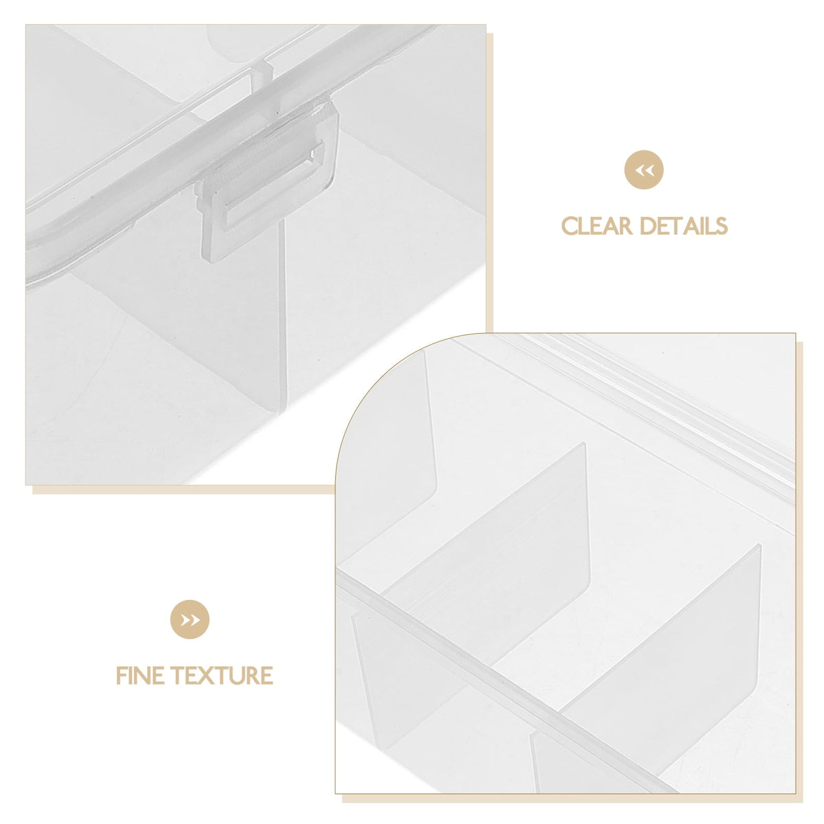 Clear Tea Bag and Sugar Sachet Organizer Box with Compartments - Image 5